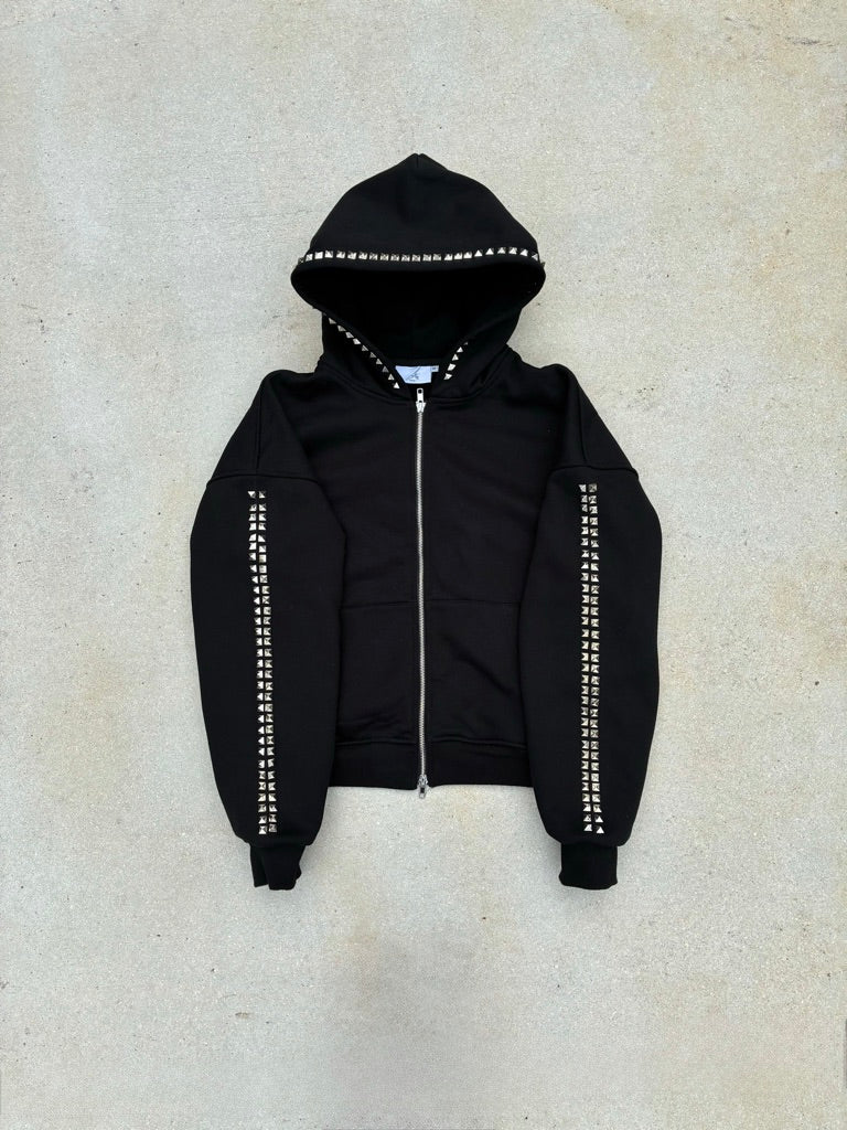 nmy black zip hoodie